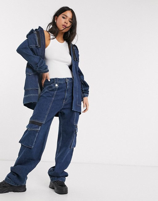House of Holland utility denim jeans co-ord