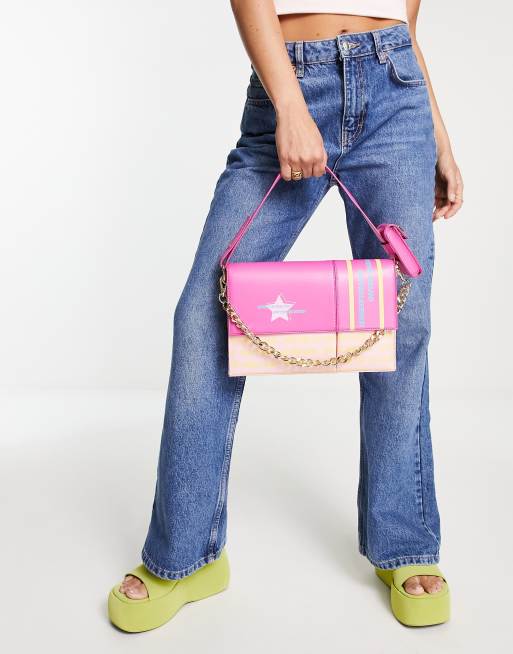 House of Holland – Utility-Schultertasche in Rosa