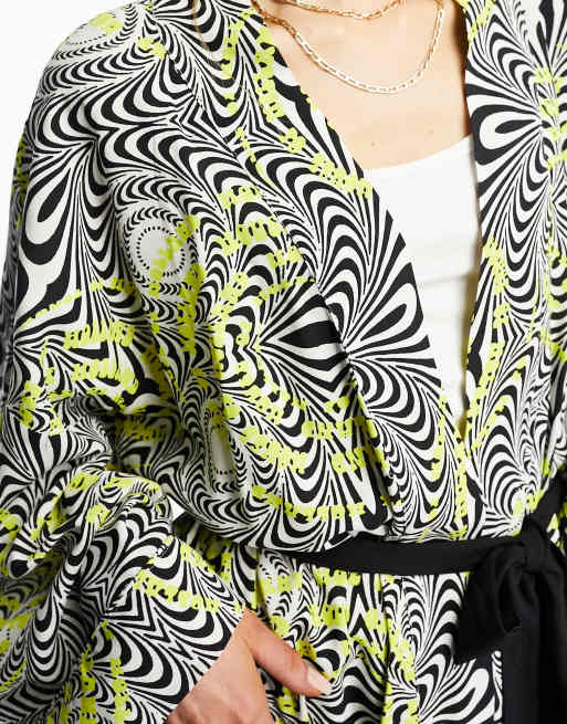 House of Holland Vestaglia con maniche ad ali di pipistrello con