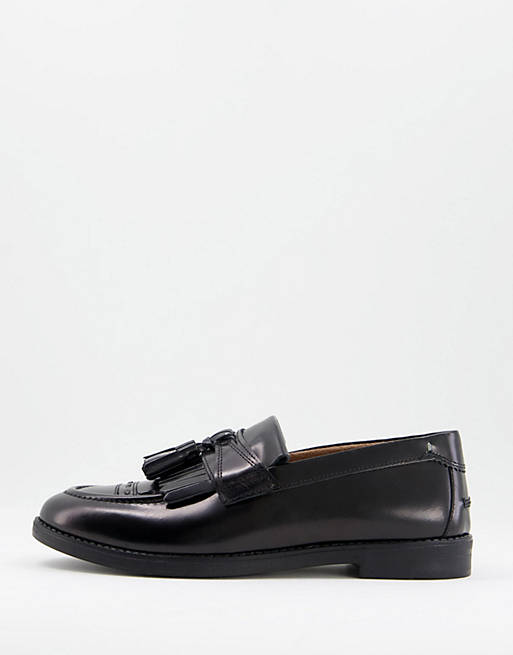 House of Hounds Archer loafers in black leather | ASOS