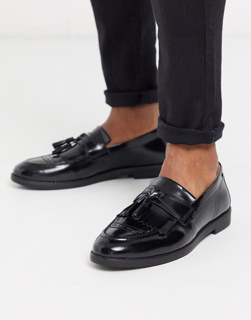 House Of Hounds Archer tassel loafers in black