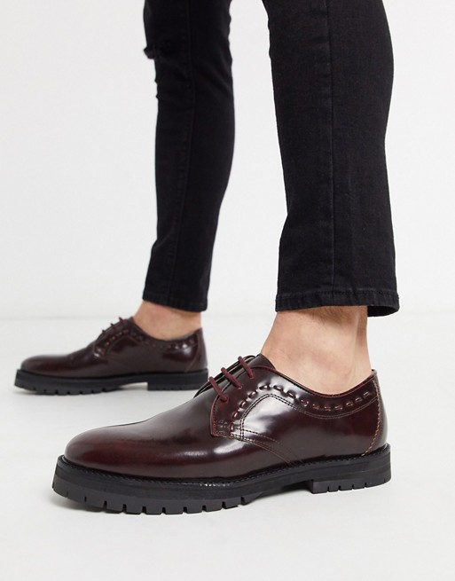 House of Hounds creed derby shoes in burgundy
