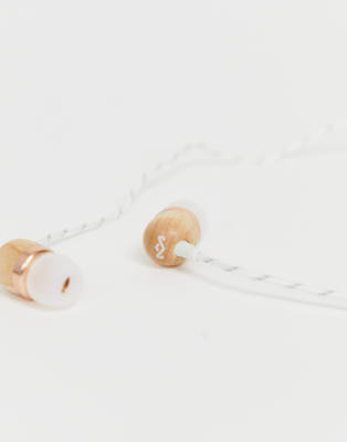 House of Marley House of Marley Smile Jamaica wired earphones in rose gold-Multi