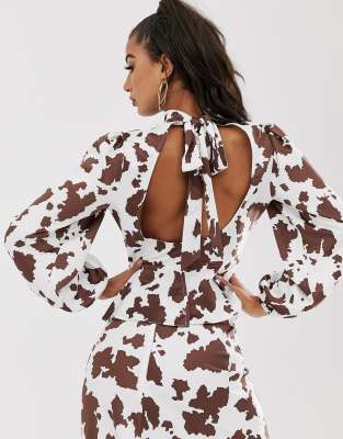 cow two piece outfit
