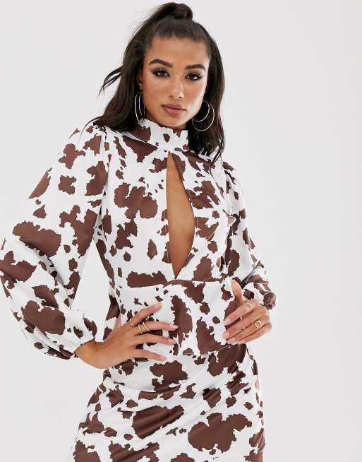 Two piece outlet cow print outfit