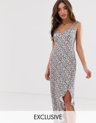 leopard dress with split