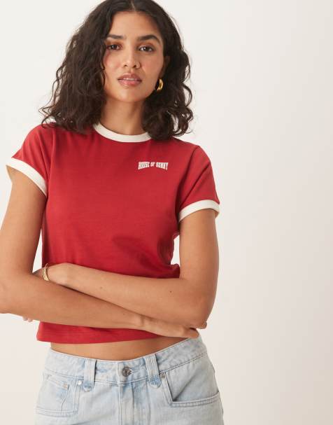 House of Sunny baby hackney t-shirt in cherry red
