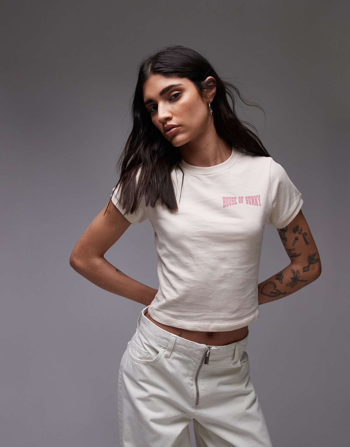 House of Sunny baby hackney t-shirt in off-white