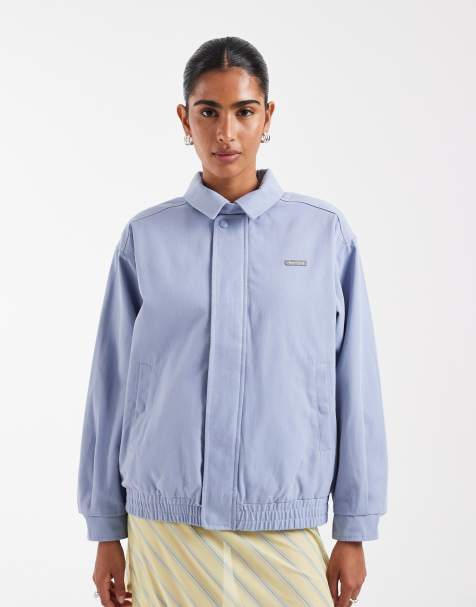 House of Sunny babycheck relaxed harrington jacket in sky blue - view 1