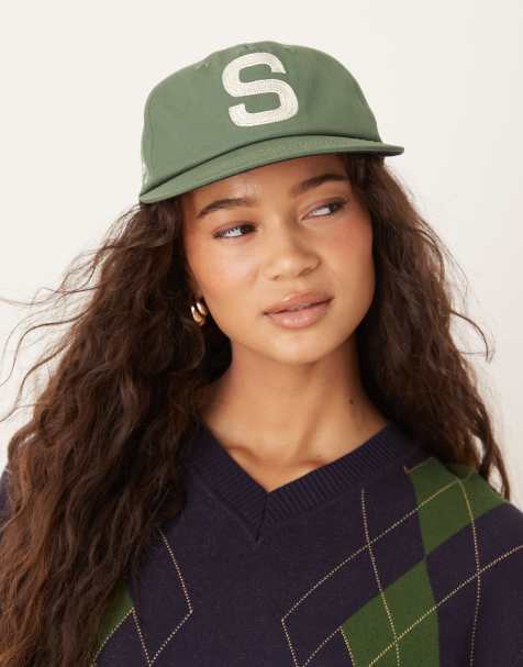 House of Sunny chain stitch cap in emerald green - view 1