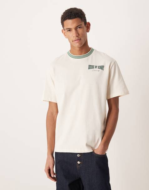 House of Sunny community oversized short sleeve tee in white