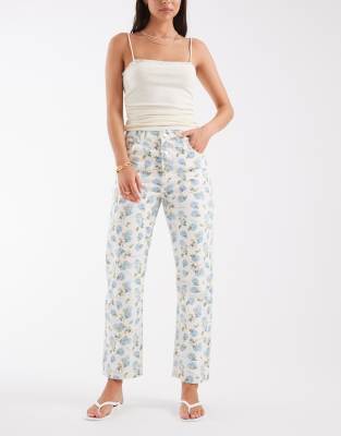 House Of Sunny Hydrangea Jessie Denim Jeans In Blue