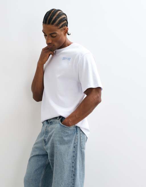 House of Sunny mallard point printed tee in vintage white, 4 of 5