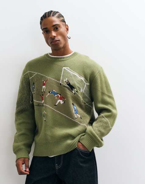 House of Sunny match of the day jumper in green - view 1