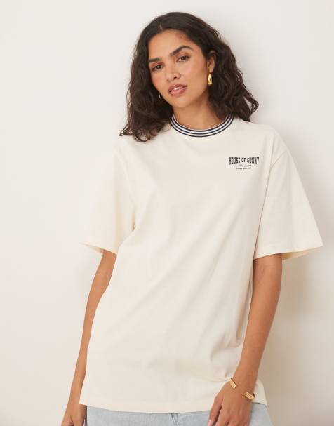 House of Sunny motor services classic fit t-shirt in oat