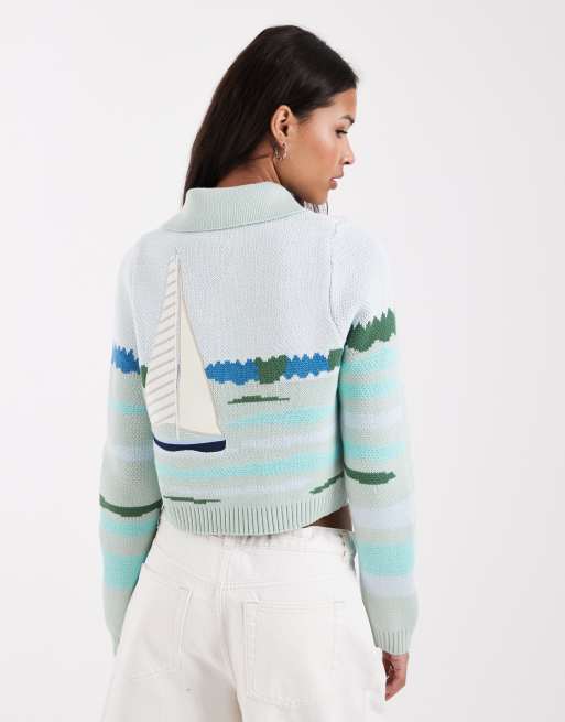 House of Sunny – Sail Away Tripper – Turkos kofta , 4 av 5