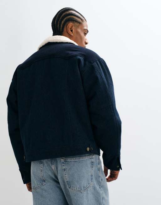 House of Sunny shearling lined mountain denim jacket in indigo wash, 5 of 5