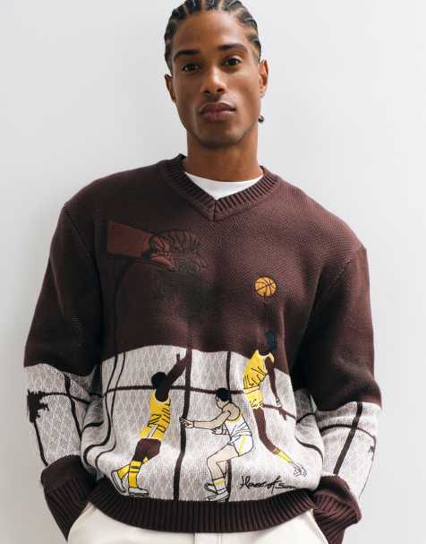 House of Sunny slam dunk jumper in brown - view 1
