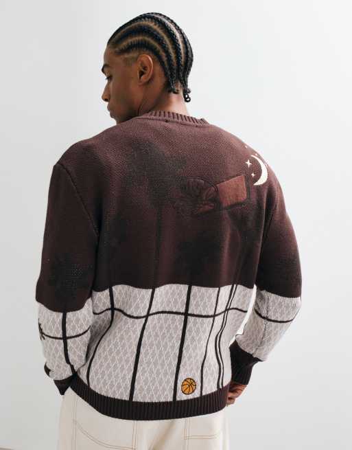 House of Sunny slam dunk jumper in brown, 3 of 5