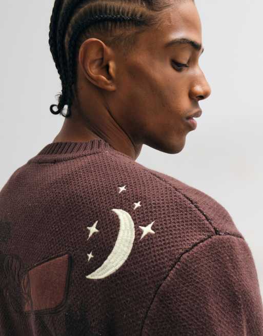 House of Sunny slam dunk jumper in brown, 4 of 5