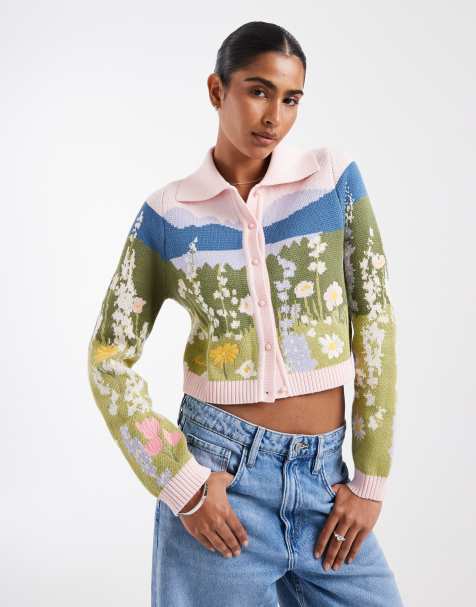 House of Sunny – Sunset Blooms Tripper – Blommig kofta - view 1