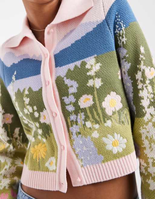 House of Sunny sunset blooms tripper cardigan in floral print | ASOS