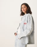 [House of Sunny] House of Sunny take a trip embroidered denim shirt in light breeze wash-Blue XL LIGHT BREEZE WASH