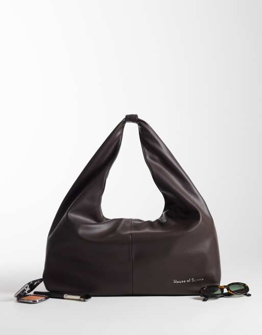 House of Sunny - The Big Sling - Grand sac drapé - Marron, 2 de 4