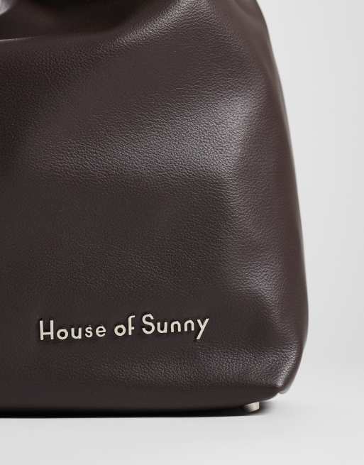 House of Sunny - The Big Sling - Grand sac drapé - Marron, 3 de 4