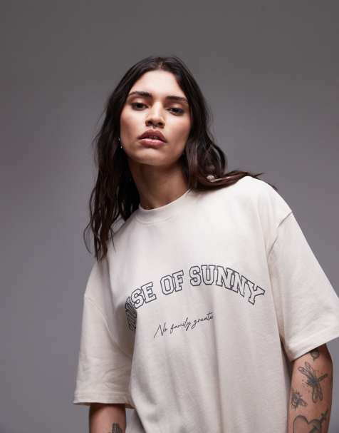 House of Sunny the family oversized t-shirt in marble