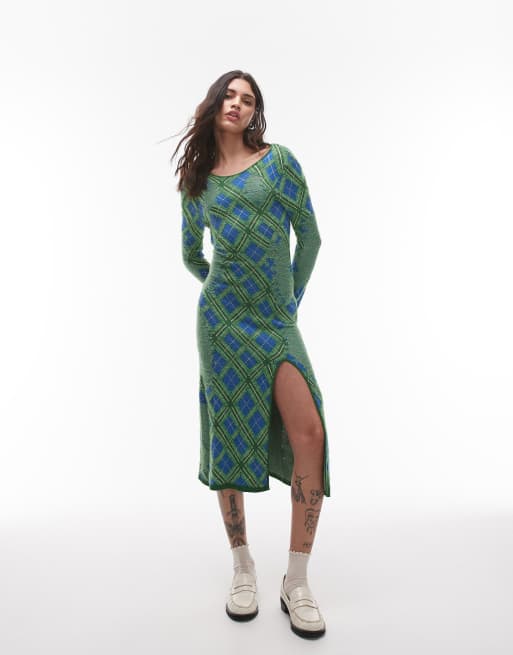 House of Sunny the victoria knitted long sleeve dress in multi | ASOS