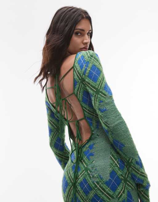 House of Sunny the victoria knitted long sleeve dress in multi | ASOS