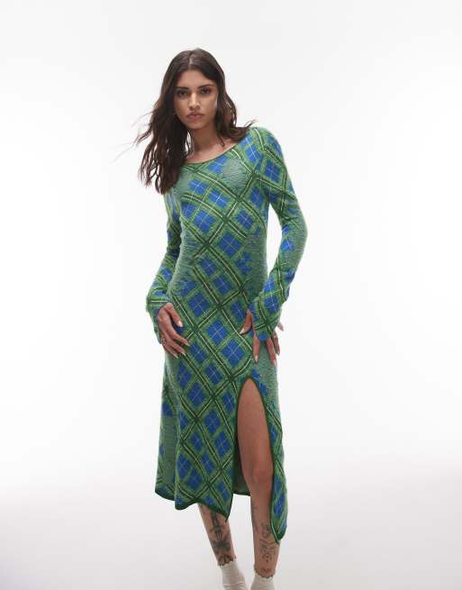 House of Sunny the victoria knitted long sleeve dress in multi | ASOS