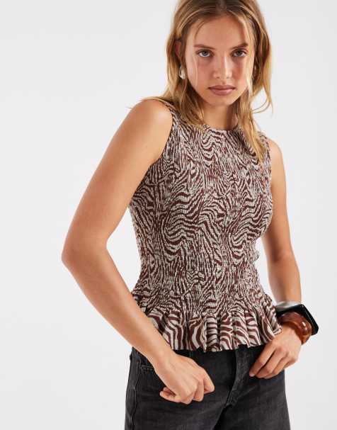 House of Sunny zebra mesh top - view 1