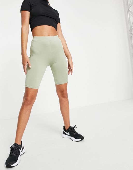 Hoxton Haus seamless gym legging shorts in bright green - part of