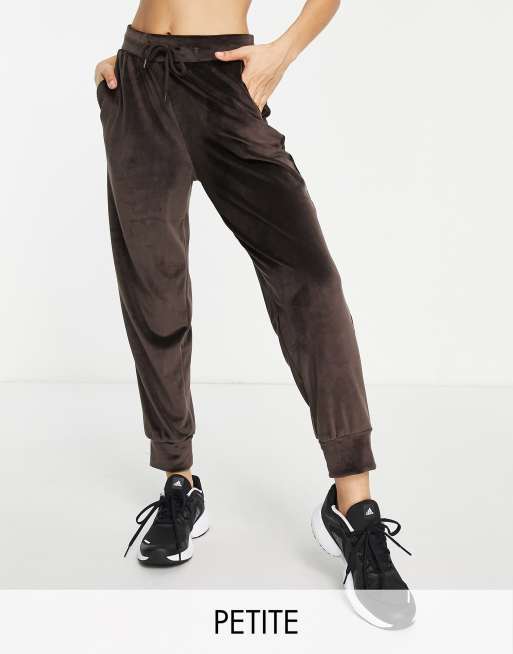 Petite velour joggers new arrivals