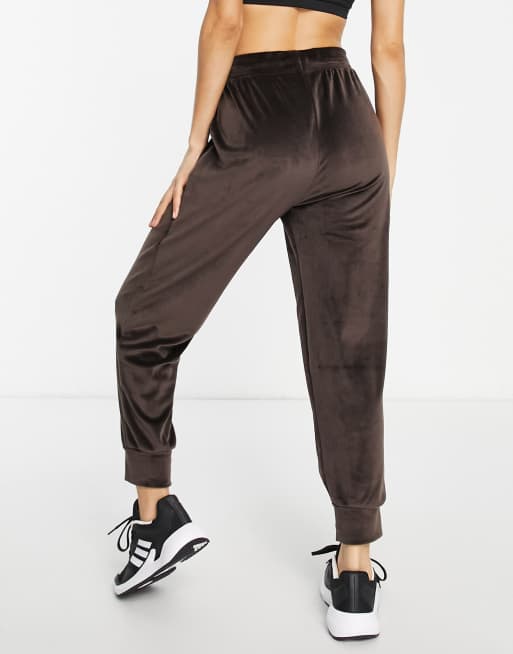 Petite best sale velour joggers