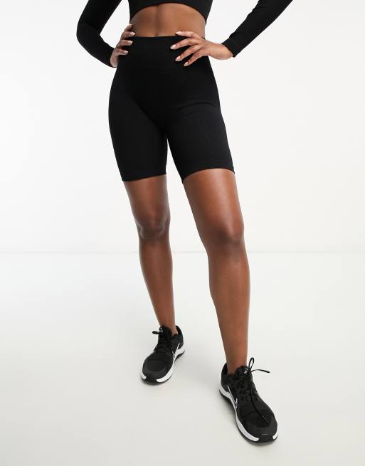 Hoxton Haus seamless gym legging shorts in black レディース - インナー・下着・ランジェリー