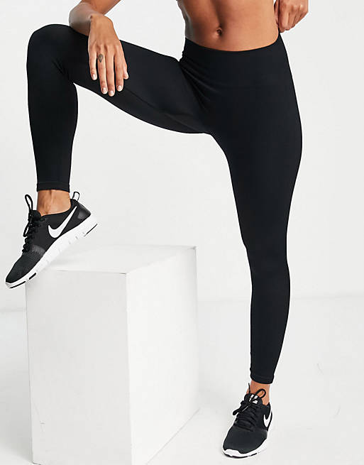 Hoxton Haus seamless gym leggings in black