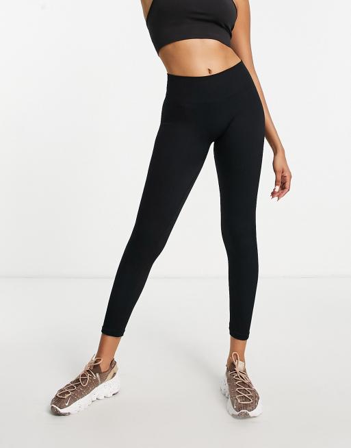 Hoxton Haus – Svarta träningsleggings i seamless-design
