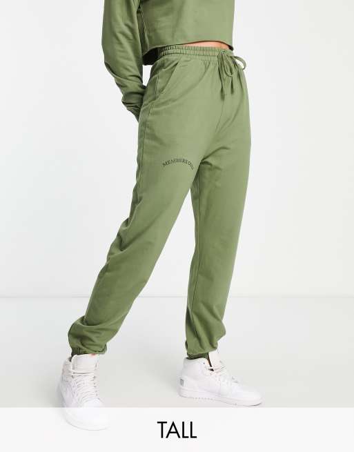 Hoxton Haus Tall joggers co ord in khaki