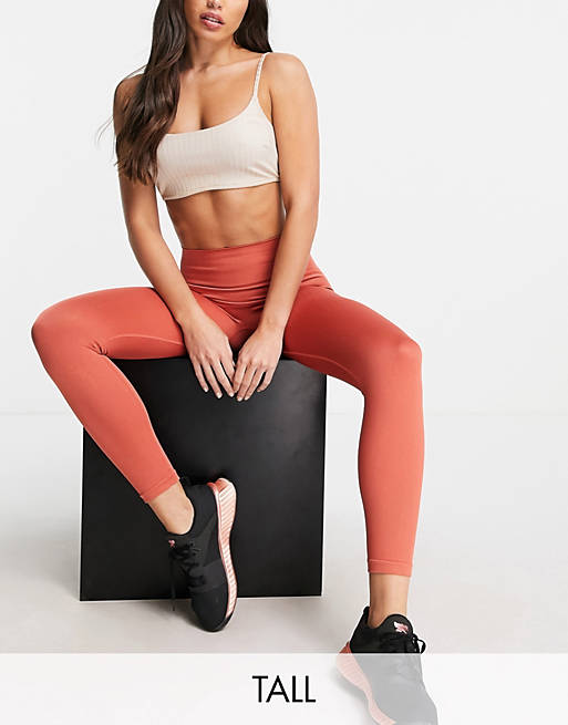 Hoxton Haus Tall - Naadloze fitnesslegging in roest