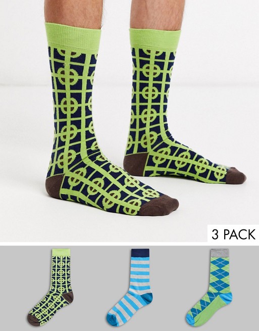 HS By Happy Socks 3 pack socks