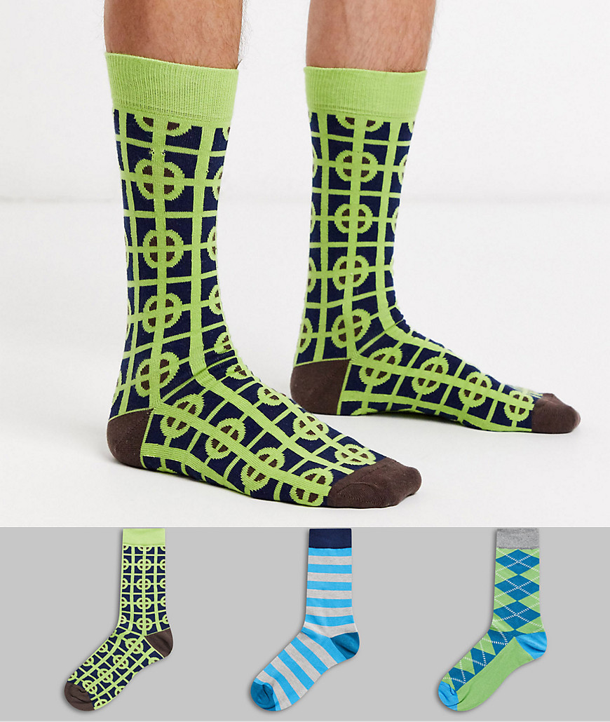 HS van Happy Socks 3 pak sokken-Multi