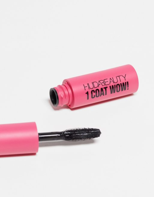 Huda Beauty – 1 Coat WOW! Extra Volumizing and Lifting – Mini-Wimperntusche für Schwung und Volumen, 3 von 4