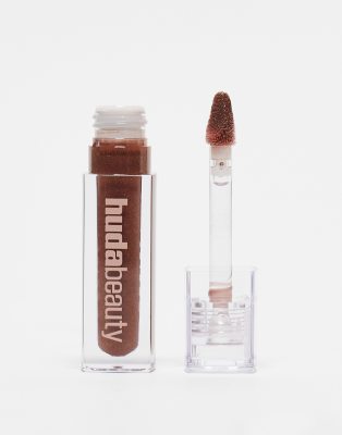 Huda Beauty - Icy Nude Faux Filler Gloss - Lipgloss - She Fire-Braun