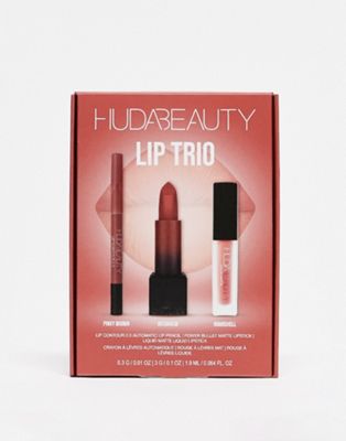 Huda Beauty Lip Trio Set - Bombshell (36% saving)