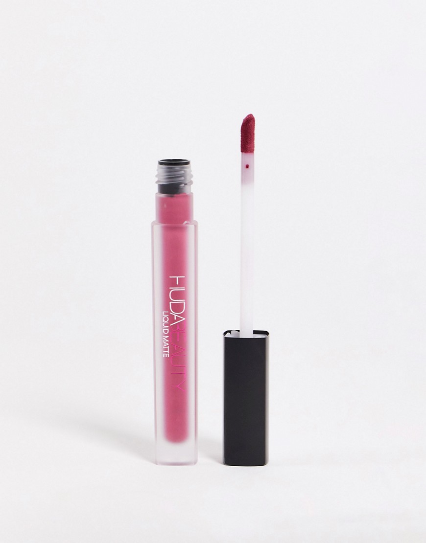 Huda Beauty Liquid Matte Ultra-Comfort Transfer-Proof Lipstick - Trophy Wife-Pink
