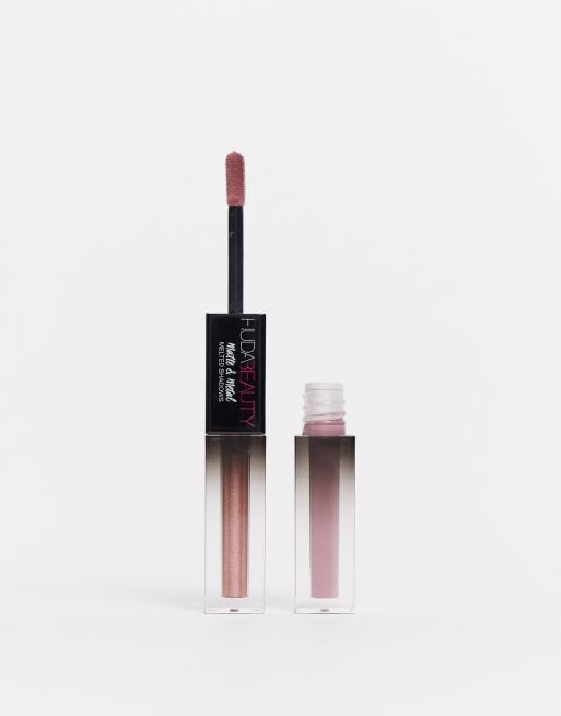 Huda Beauty Matte & Metal Melted Shadows – Płynne cienie do powiek – Request Line & Slow Jams