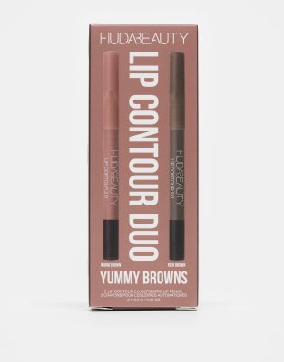 Huda Beauty - Mini Lip Contour Duo - Lippenset in der Farbe Yummi Browns - 21% Rabatt